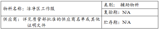 制药企业质管部批准的洁净区工作服供应商名单和洁净服验证文件 制药企业质管部批准的洁净区工作服供应商名单和洁净服验证文件